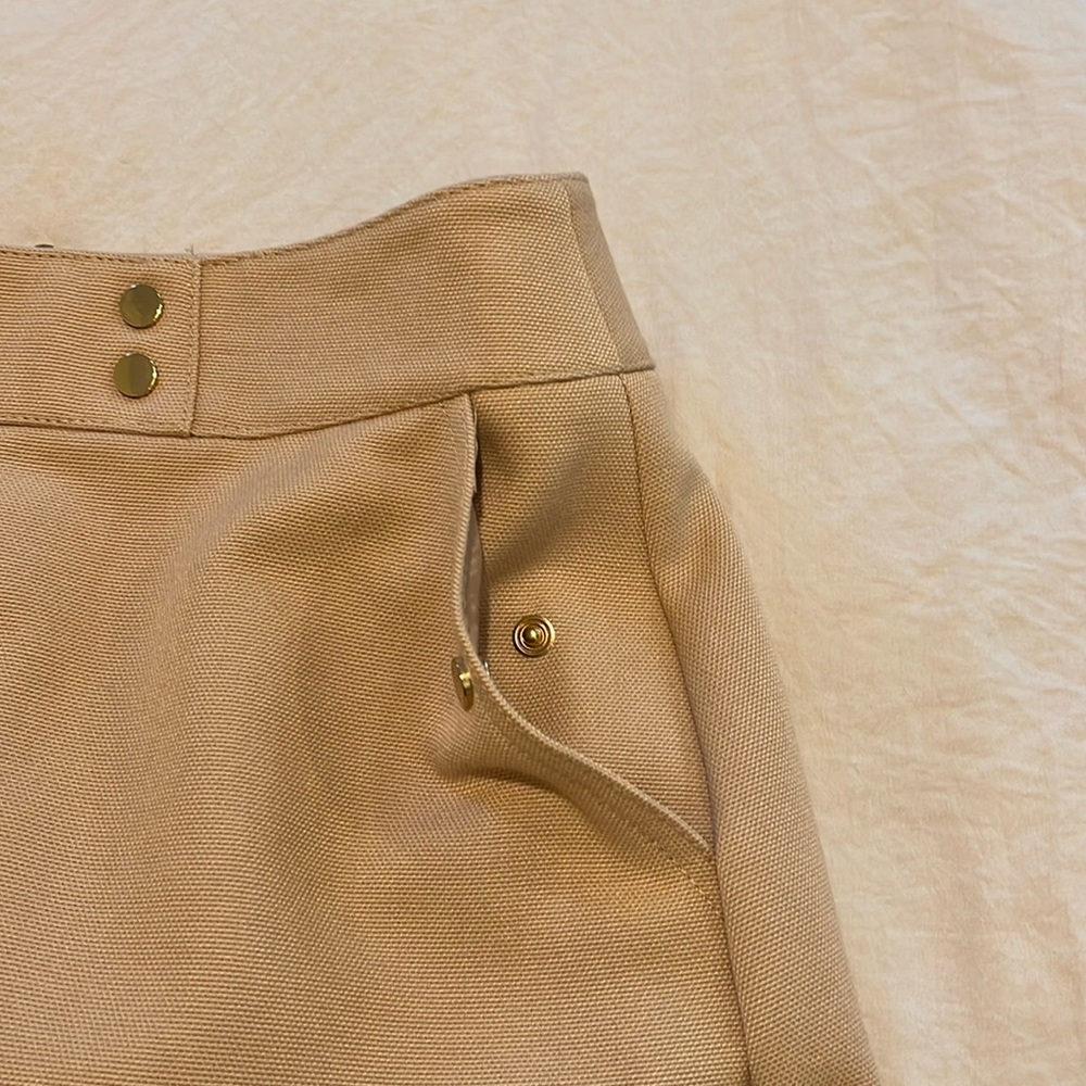 H&M Beige Woven High Waist Skirt. Size 8. NWT. - Picture 6 of 8